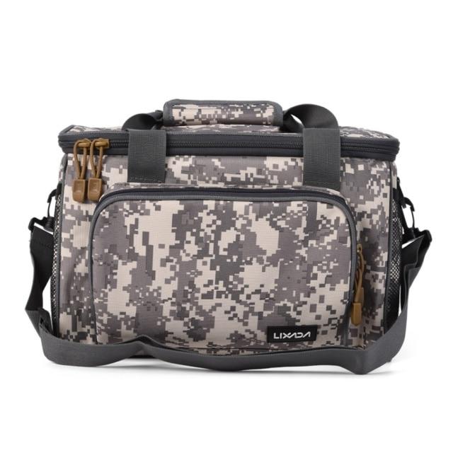 Lixada Portable Fishing Shoulder Bag Multifunctional Canvas Pack