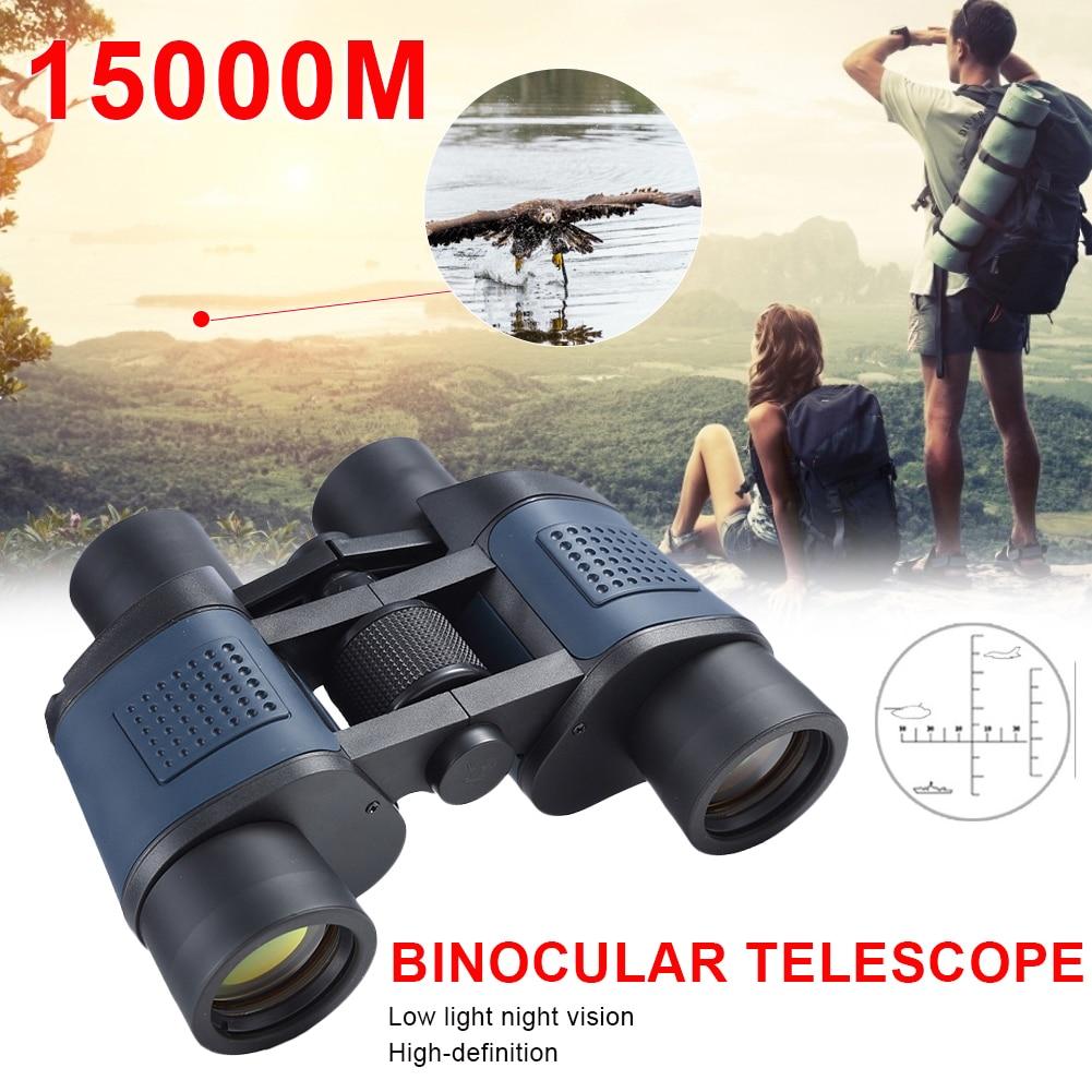 60×60  Powerful Binoculars Long Range 15000M Hunting Telescope Night Vision Professional Binoculars For Hiking Travel Sports