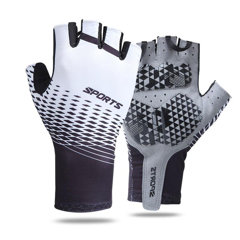 Cycling Gloves Men's Summer Sports Sunscreen Breathable Sweat-absorbent  Cross-border Half Finger Bicycle Gloves Men and Women