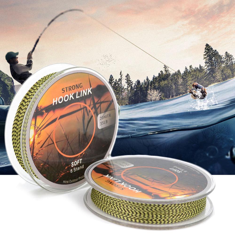 The Best Monofilament Nylon Fishing Line 20 m/65ft Braided Wire Fast Sinking PE Mainline Not Bass Carp Fish Fishing Accessories
