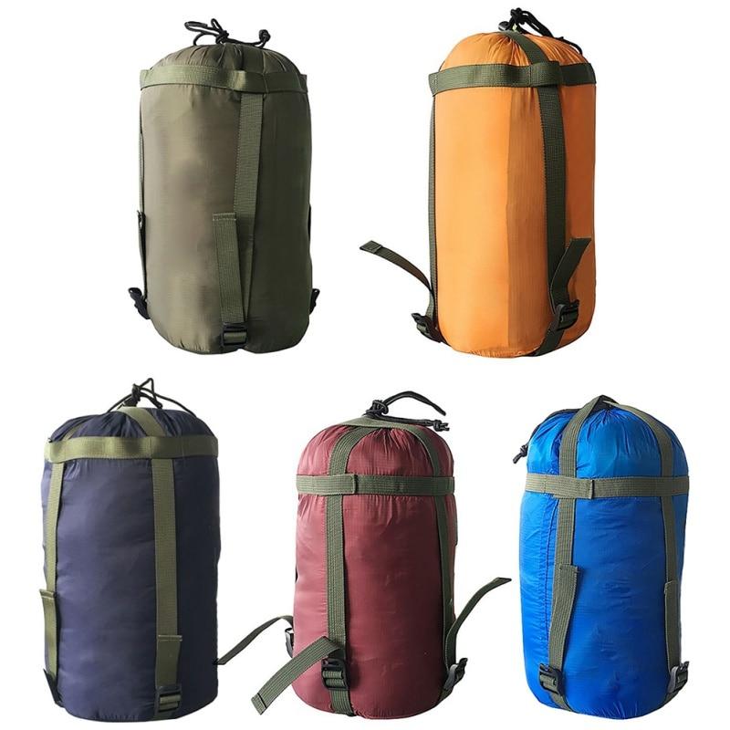 5 Colors Outdoor Sleeping Bag Compression Sack Sundries Drawstring Storage Pouch Camping Equipment(Not Included Sleeping Bag)