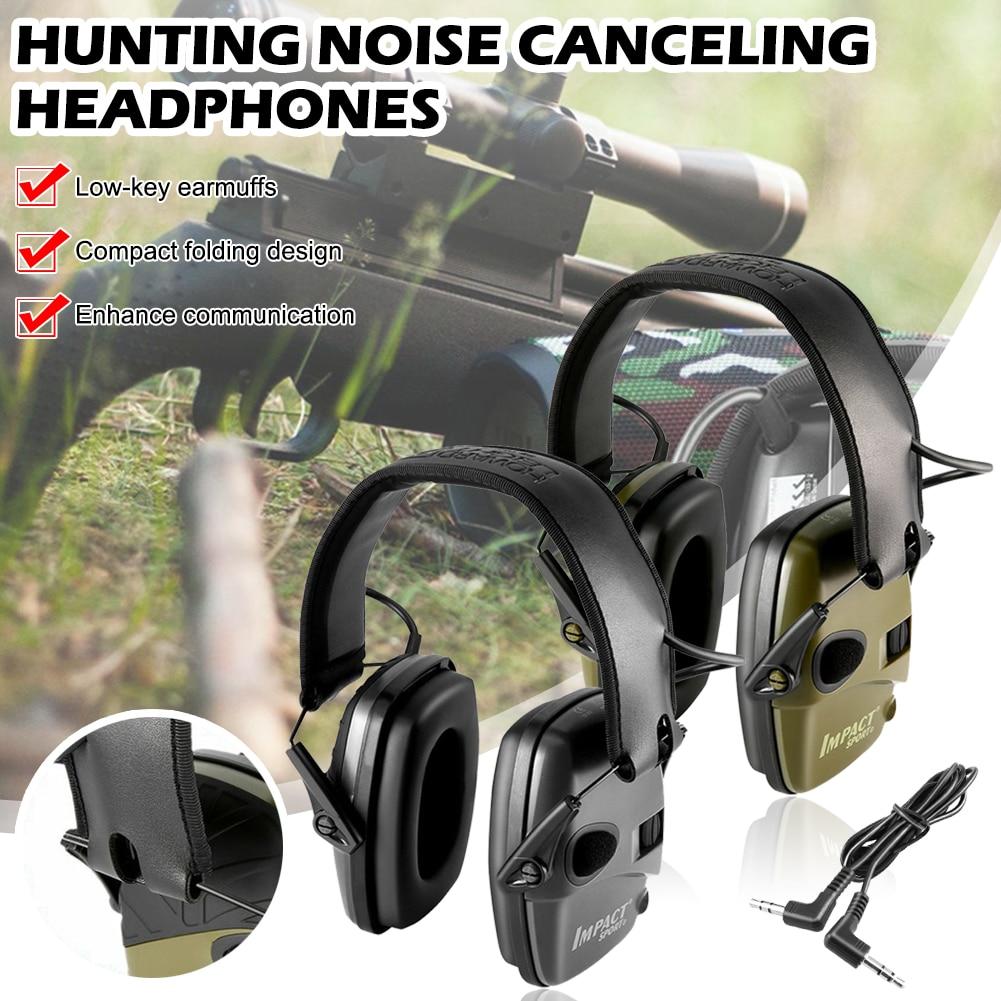 Rotatable Folding Tactical Electronic Earmuff For Hunting shooting headphones Noise reduction Hearing Protective Ear Protection