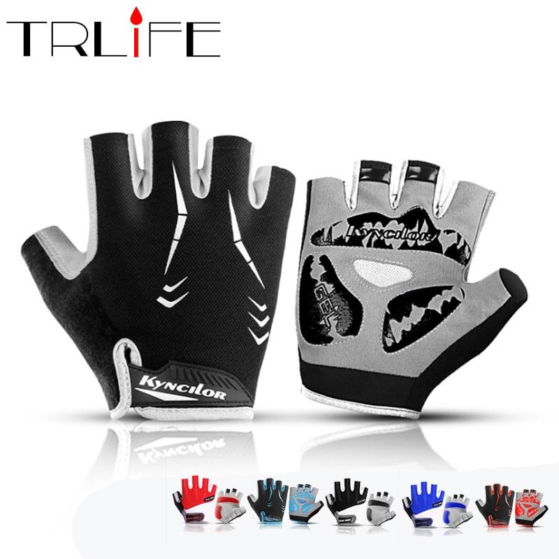 Cycling Gloves Half Finger Gel Pad Shockproof Breathable MTB Road Bike Bicycle Gloves Fitness Men Women Sports Cycling Equipment