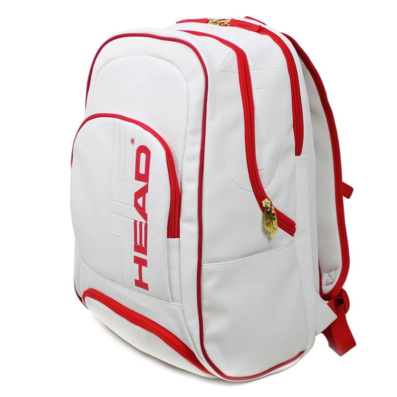 Genuine Head Tennis Backpack Team Multi-funtional Sports Badminton Racket Bag For 1-2 Pcs Padel With Shoes Bag