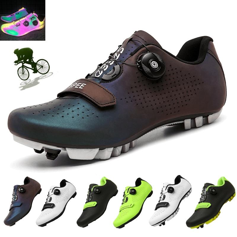 New MTB Cycling Shoes Men Professional Road Biking Shoes Self-locking Ultralight Bicycle Sneakers Outdoor Mountain Bike Shoes