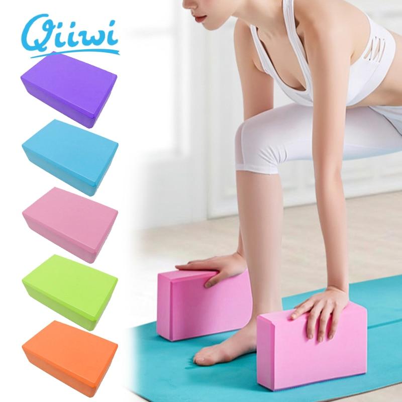 Dr.Qiiwi 1PCS EVA Yoga Block Colorful Foam Block Brick For Exercise Fitness Shaping Health Training Bodybuilding Equipment