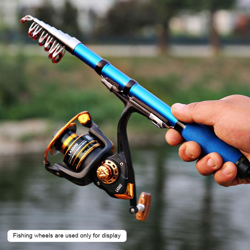 Portable Retractable Mini Pocket Fishing Rod Fishing Spool Convenient To Carry The Fishing Rod For Ocean Lake Fishing