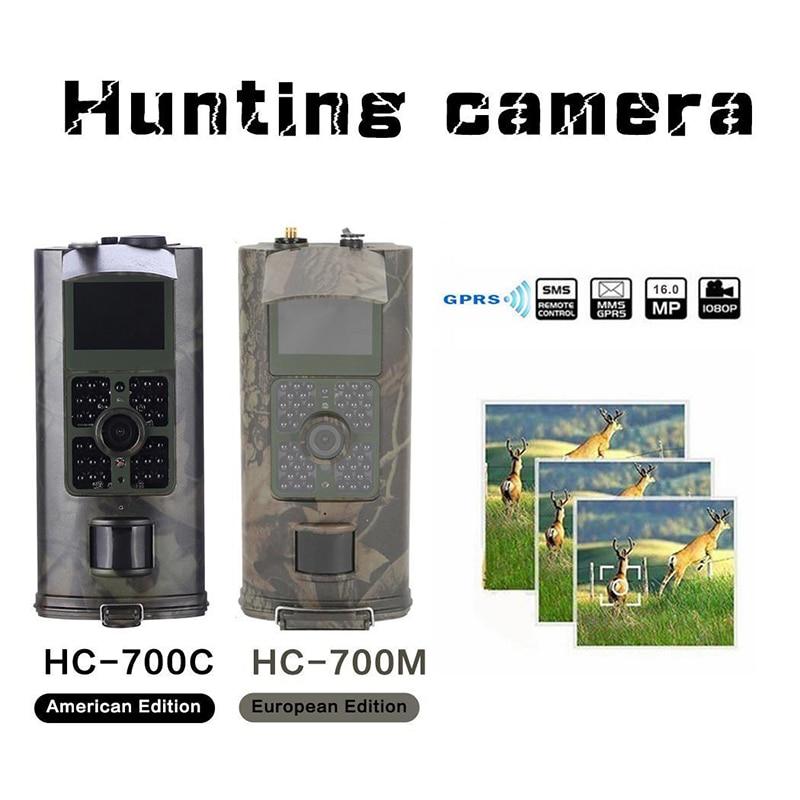 2G GSM Trail Camera 0.5s Trigger Time 16MP Night Vision Wildlife Photo Trap HC700M Hunting Cameras Recorder For Home Surveilance