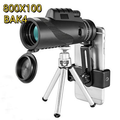 80X100 Telescope Super Zoom Monocular Binoculars Wide Angle Prism Day/night Vision Telescope With Tripod For View Birds Camping