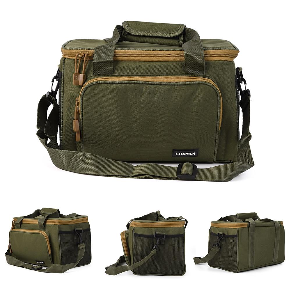 Lixada Fishing Backpack Waterproof Fishing Lures Reel Bag Adjustable Straps  Fish Tackle Storage Bag +Fishing Tackle Boxes