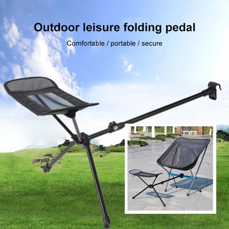 Fishing Outdoor BBQ Camping Chair Outdoor Folding Chair Footrest Portable Recliner Portable Stool Collapsible Footstool Fishing