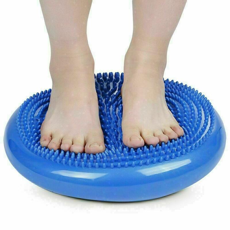 Yoga Balls Massage Pad Extra Thick Inflatable Stability Wobble Balance Disc Cushion Mat Fitness Exercise Training Ball