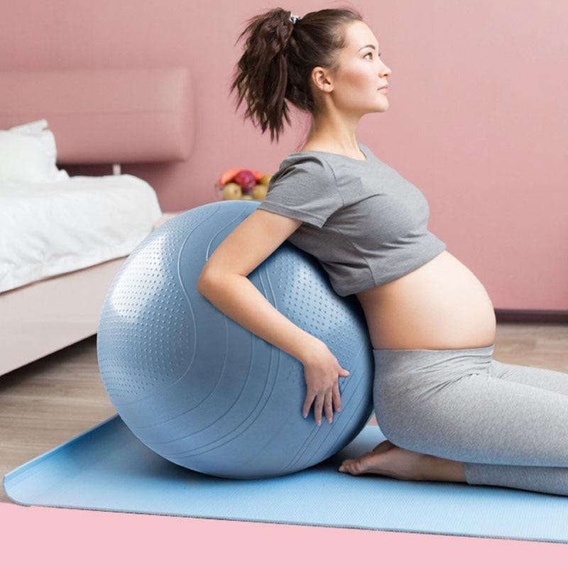 55/65/75CM PVC Yoga Ball Pilates Fitness Balance Ball Gymnastic Home Gym Exercise Fitball Pregnant Woman Delivery Midwifery Ball